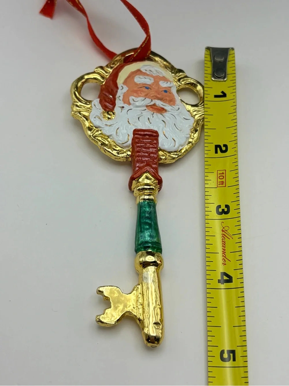 Santa's Magic Key Ornament, Holiday Tradition for Homes without a Chimney, 4.75”
